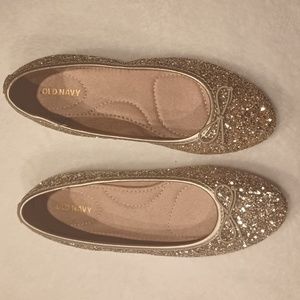 Women's old navy gold flats size 7